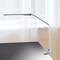 Lavish Home Led Clamp Desk Lamp Silver Adjustable Energy Efficient Flexible Neck